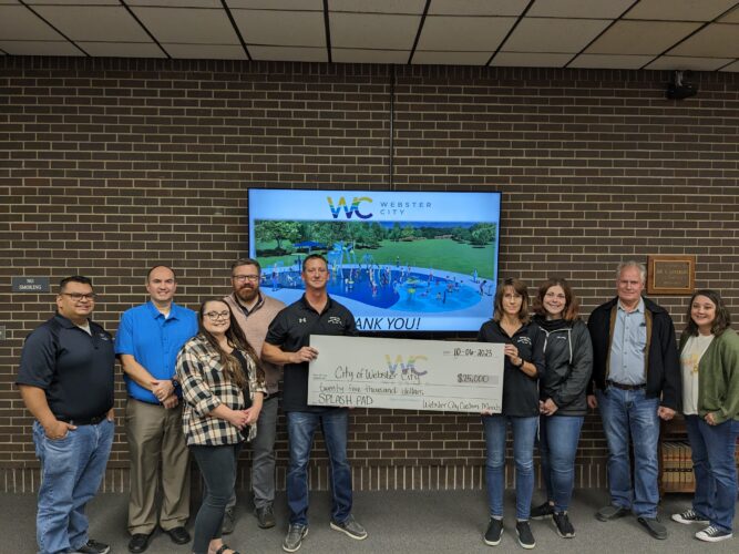 ster City Custom Meats donates 25,000 to the splash pad project